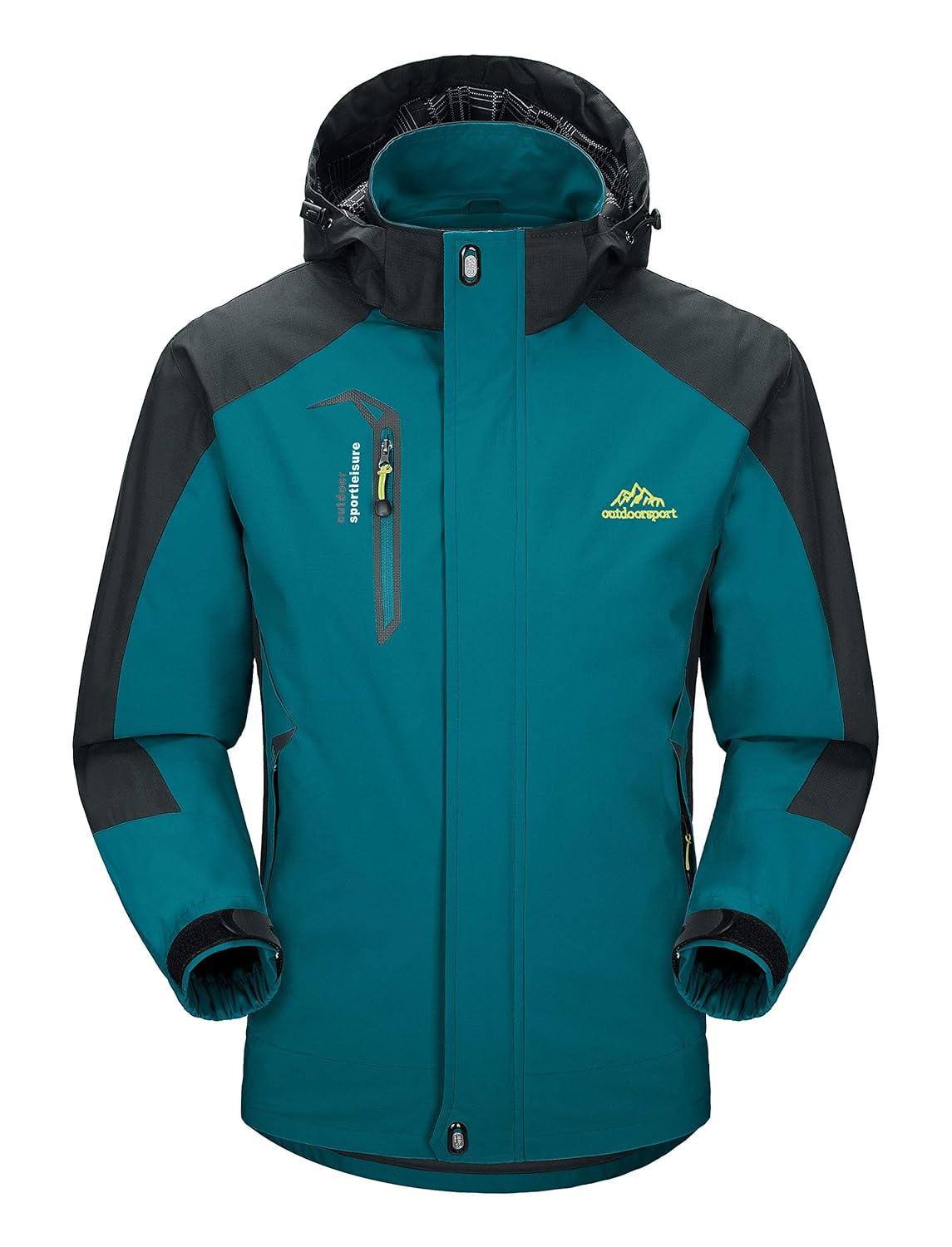 magcomsen 男式连帽软壳户外防风防水雨衣山轻质夹克